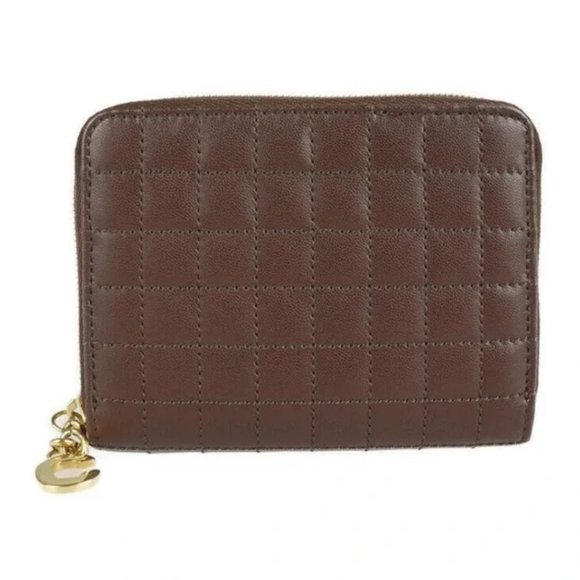 AUC $590 Celine C-Charm Quilted CALFSKIN Compact Zip Wallet New in the box - Picture 13 of 16